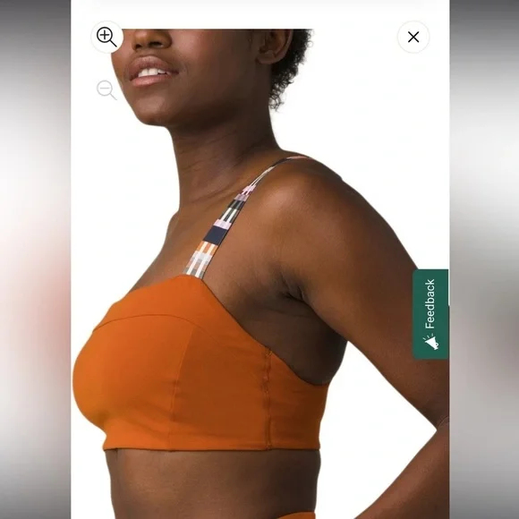 PrAna womens Moraga bra gingerbread tivoli size XL - Picture 1 of 4